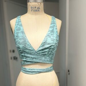 Handmade Faux Snakeskin Corset Top